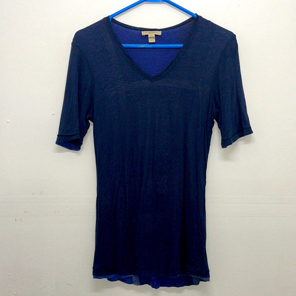 Burberry Brit Navy Short Sleeve Top